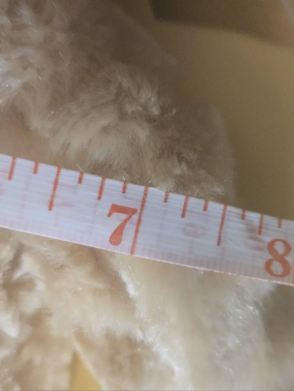 Gund Myrtle Teddy Bear Plush Honey Beige Swirl Fur Ribbon #44713 Stuffed Animal